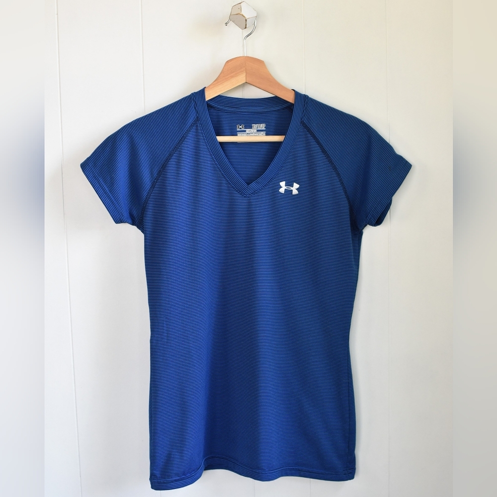 ☆ UNDER ARMOUR Striped Semi-Fitted T-Shirt